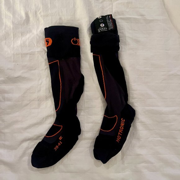 HOTRONIC XLP Heated Ski and Snowboard Socks - womens size 8-9, mens size 7-8 - Picture 2 of 3